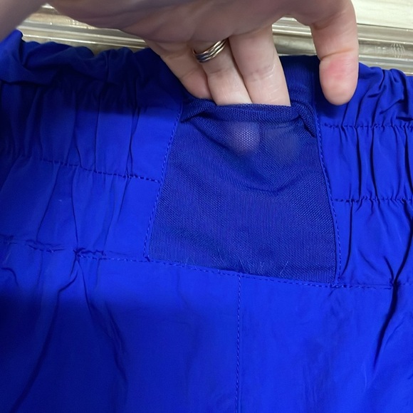 Zenana size XL Royal Blue Color Athletic Shorts Relaxed Fit with Built-in Panty - Picture 6 of 7